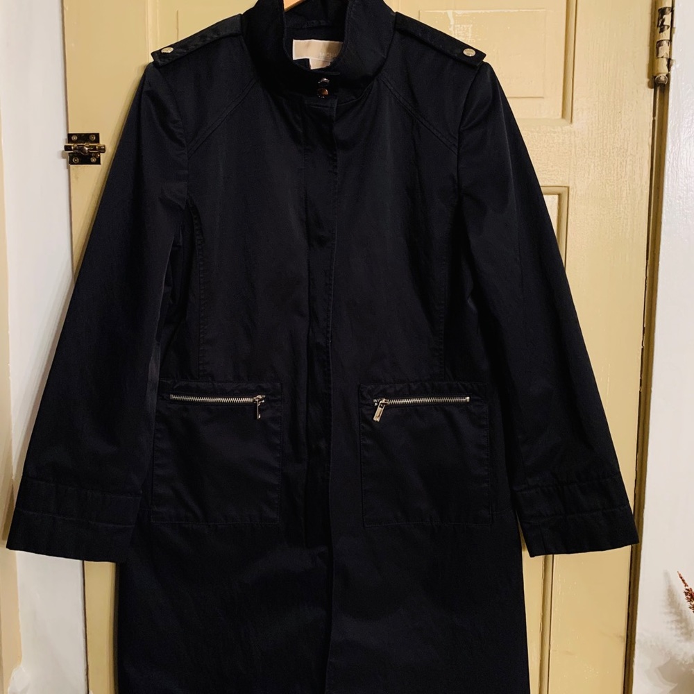 Michael Kors black rain jacket
